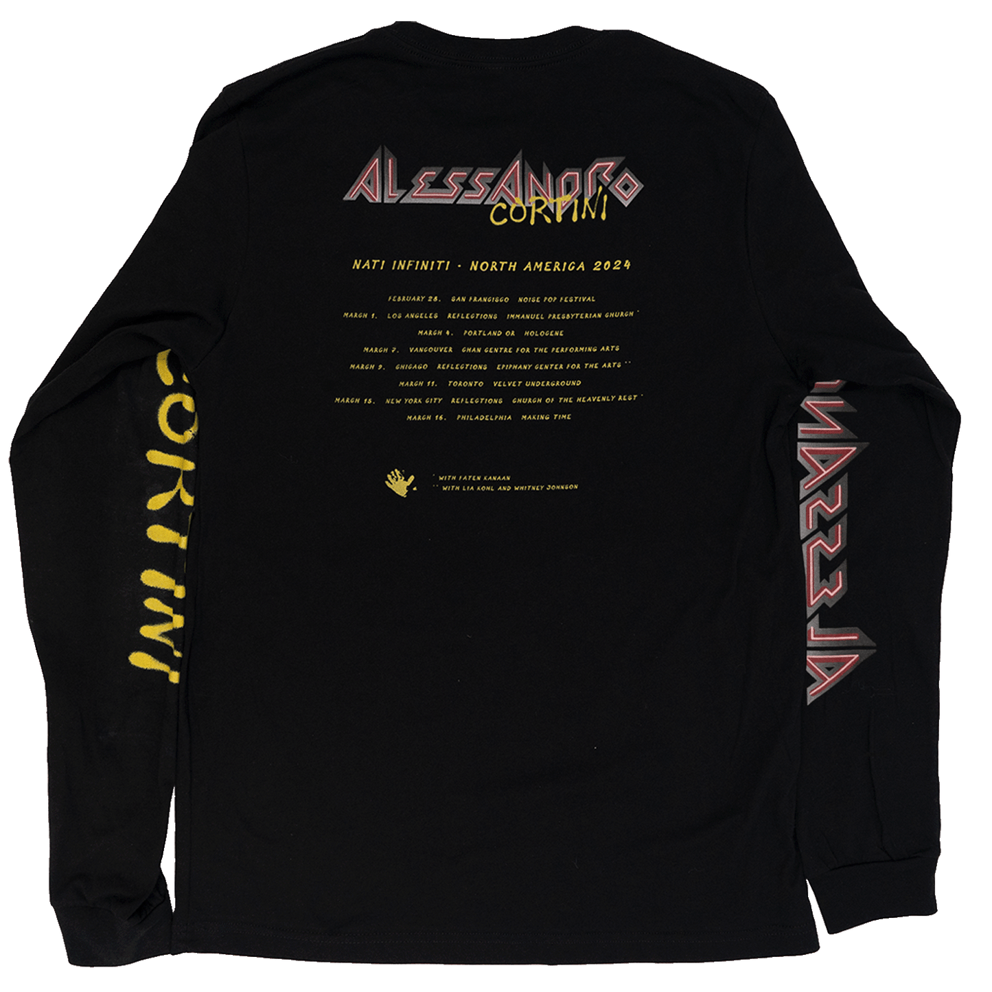 Alessandro Cortini - 2024 US Tour Exclusive' - Limited Edition Longsleeve